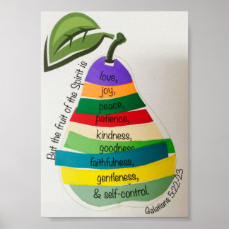 Fruit of the Spirit Picture 5x7 Poster