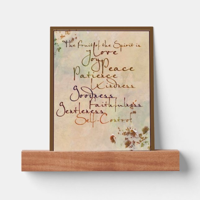 Fruit of the Spirit  Picture Ledge (Front)