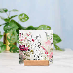 Fruit of the spirit pink floral holder