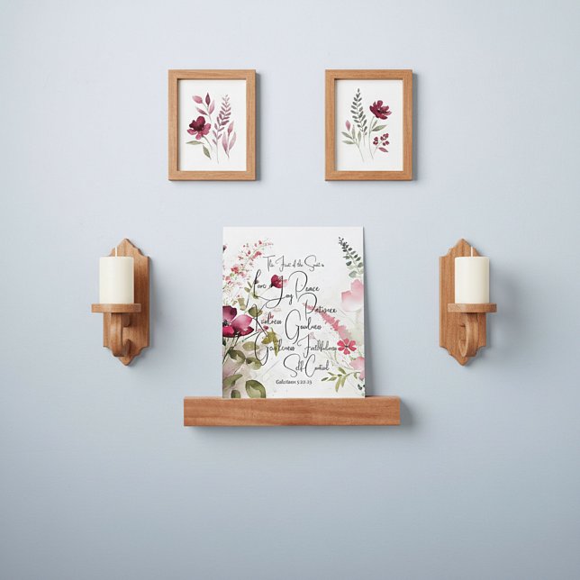 Fruit of the Spirit pink floral Picture Ledge (Creator Uploaded)