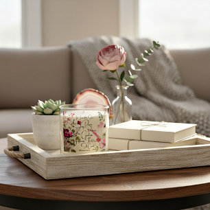 Fruit of the Spirit pink floral Scented Candle