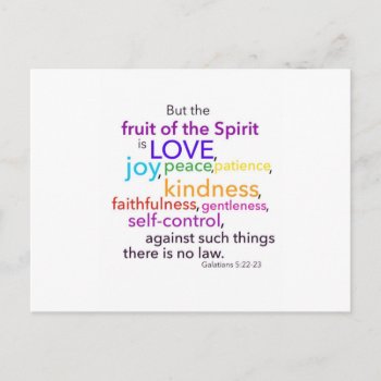 Fruit Of The Spirit Postcard by PureJoyShop at Zazzle