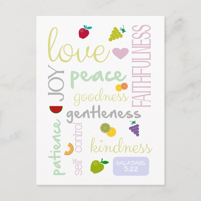 fruit of the spirit postcard (Front)