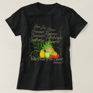 Fruit of the Spirit, Pretty Script Dark Women's T-Shirt
