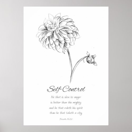 Fruit of the Spirit Proverbs 1632 Scripture  Poster