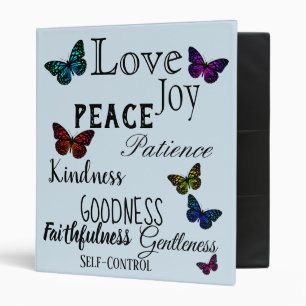 Fruit of the Spirit Scripture Personalized 3 Ring Binder