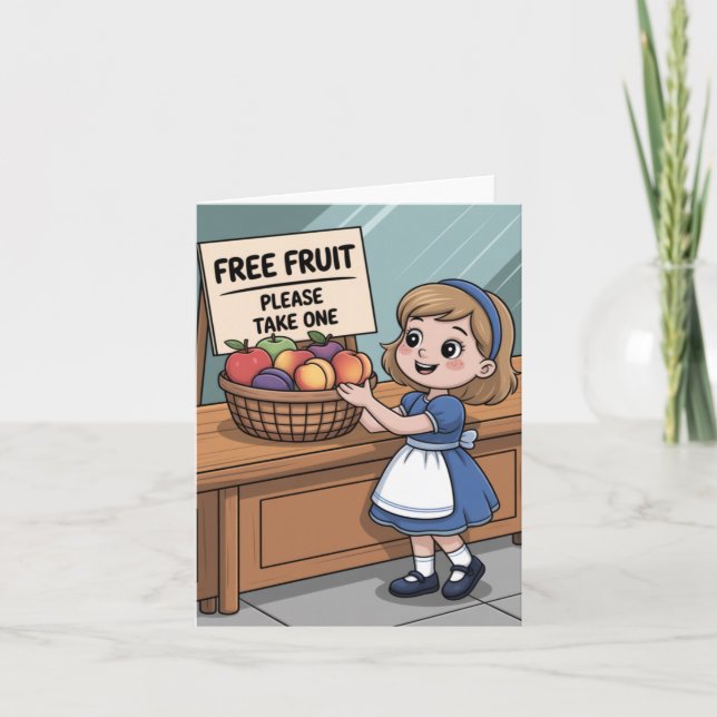 Fruit of the Spirit: Self-Control Kid's Card (Front)