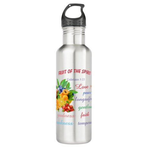 Fruit of the Spirit  Stainless Steel Water Bottle