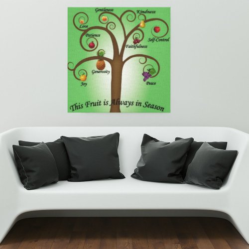 Fruit of the Spirit Stretched Canvas Wall Art