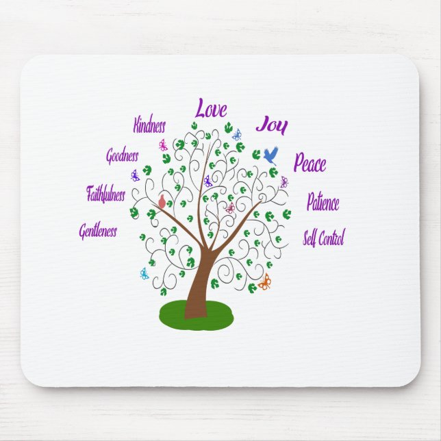 Fruit Of The Spirit Tree Mouse Pad (Front)