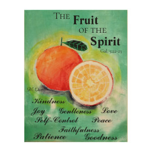 Fruit Of The Spirit Wall Wood Art