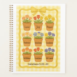 Fruit of the Spirit yellow flower pots  Planner