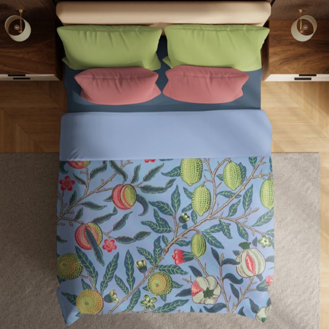 Fruit or Pomegranate by William Morris Duvet Cover (Fruit or Pomegranate by William Morris Duvet Cover from Ricaso.  Vintage art on modern products)