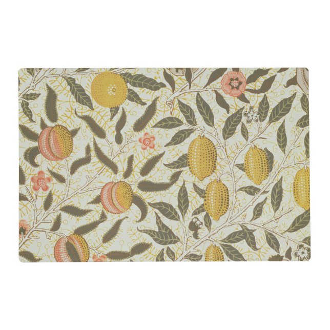 Fruit or Pomegranate wallpaper design Placemat (Front)
