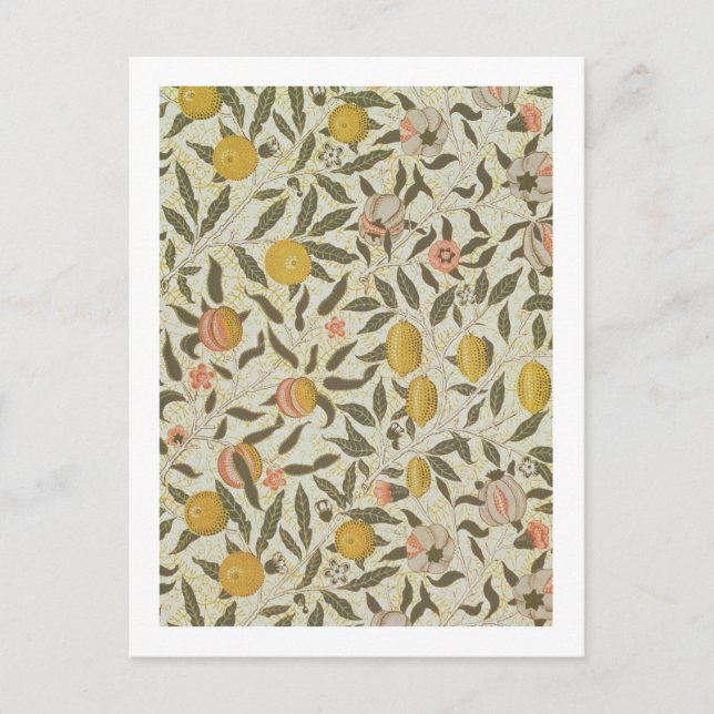 Fruit or Pomegranate wallpaper design Postcard (Front)