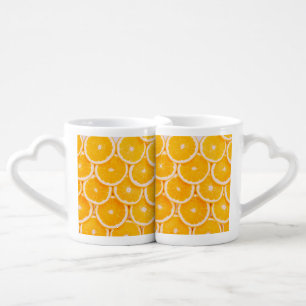 Fruit orange pattern mug design new