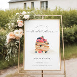 Fruit Pancake Watercolor Bridal Shower Welcome Foam Board<br><div class="desc">If you need any further customisation please feel free to message me on yellowfebstudio@gmail.com.</div>