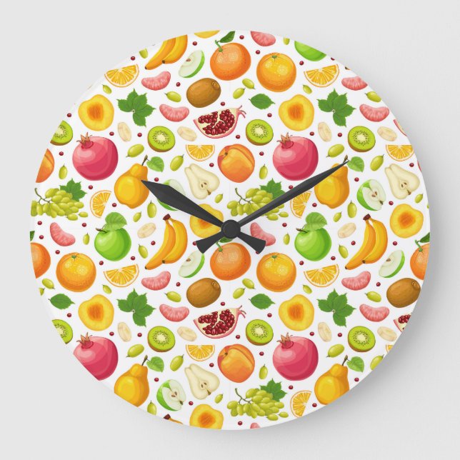 Fruit Patch Large Clock (Front)