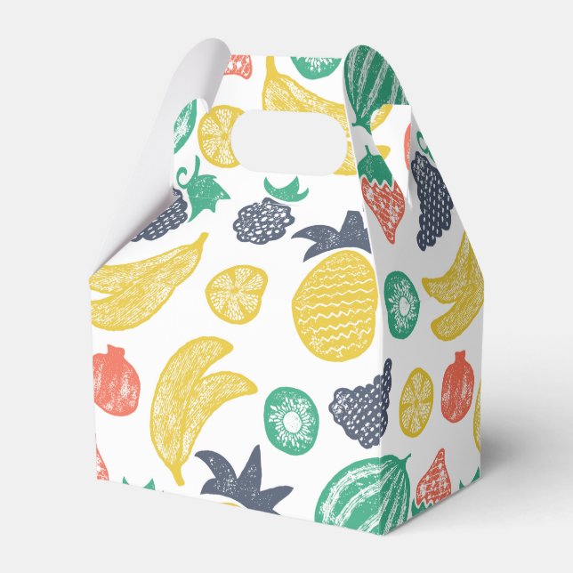 Fruit Pattern All-Over Print  Favor Boxes (Front Side)