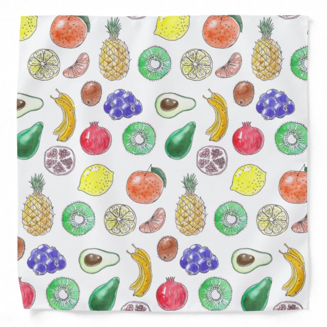 Fruit pattern bandana (Front)