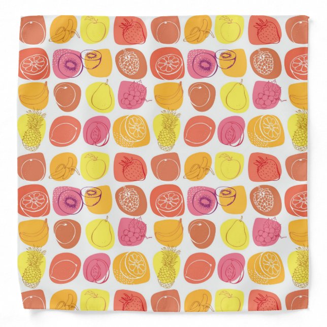 Fruit pattern bandana (Front)