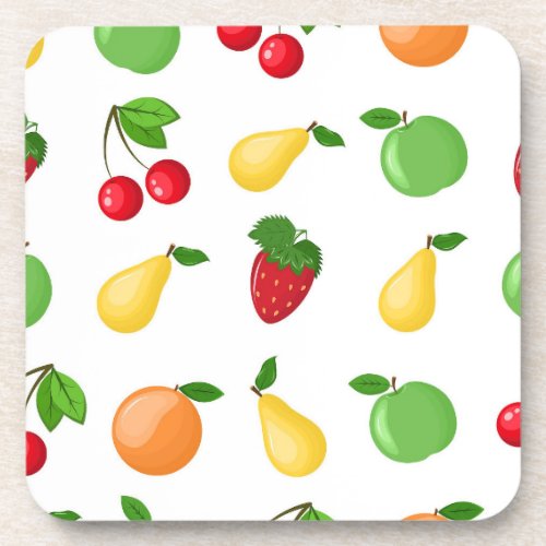 Fruit pattern   beverage coaster