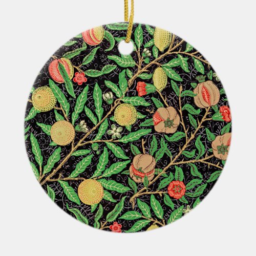 Fruit pattern by William Morris  Ceramic Ornament