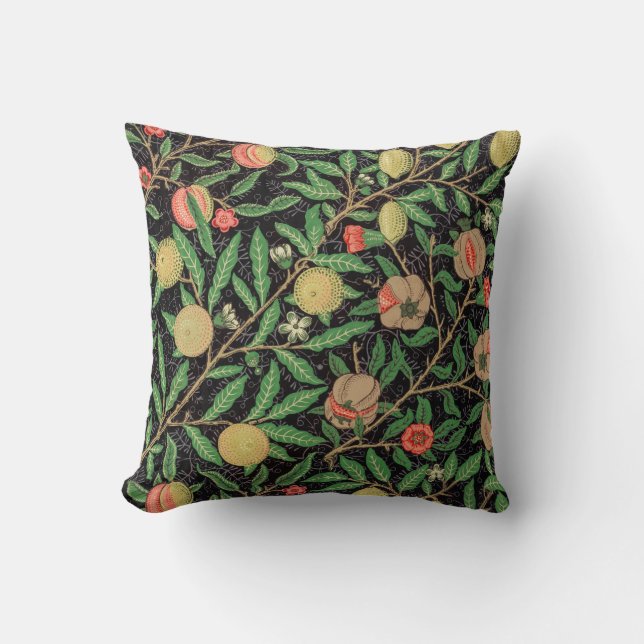 Fruit pattern by William Morris  Throw Pillow (Front)