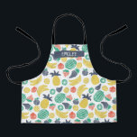 Fruit Pattern Custom All-Over Print Apron<br><div class="desc">Add you or your child's name to this cute fruit pattern apron.</div>