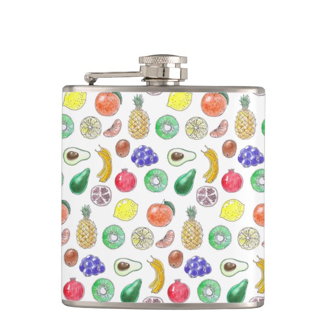 Fruit pattern flask (Front)
