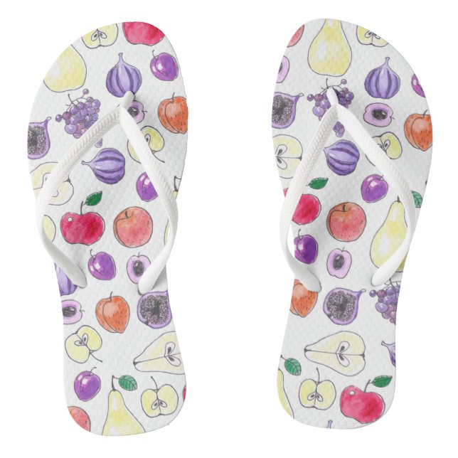 Fruit pattern flip flops (Footbed)