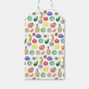 Fruit pattern gift tags