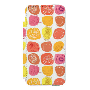 Fruit pattern iPhone SE/5/5s wallet case