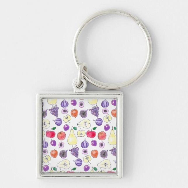 Fruit pattern keychain (Front)