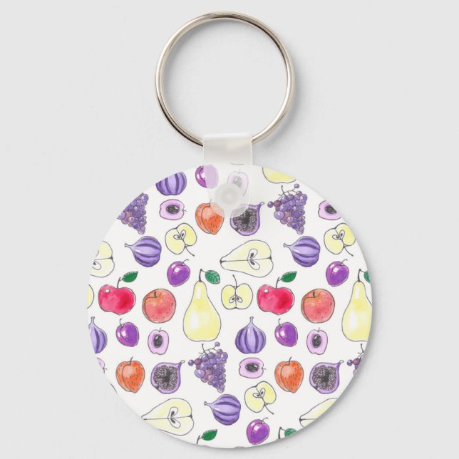 Fruit pattern keychain (Front)