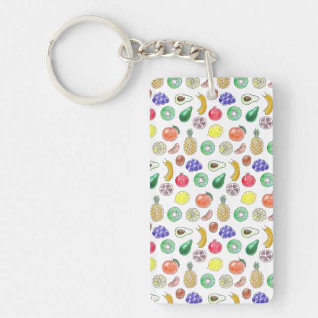 Fruit pattern keychain (Front)