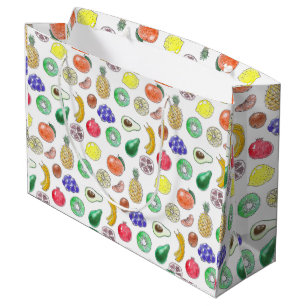 Fruit pattern large gift bag