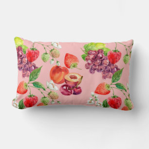 Fruit Pattern Lumbar Pillow