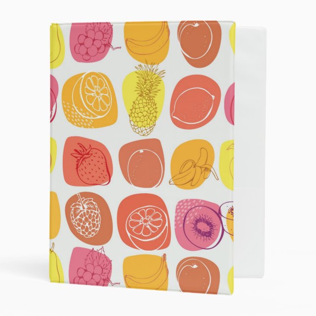 Fruit pattern mini binder (Front/Inside)