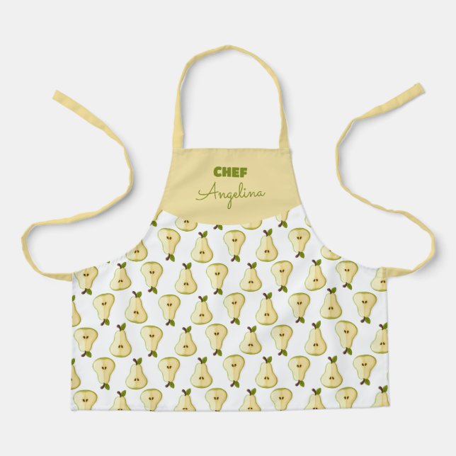 Fruit pattern of pear stockings apron (Front)