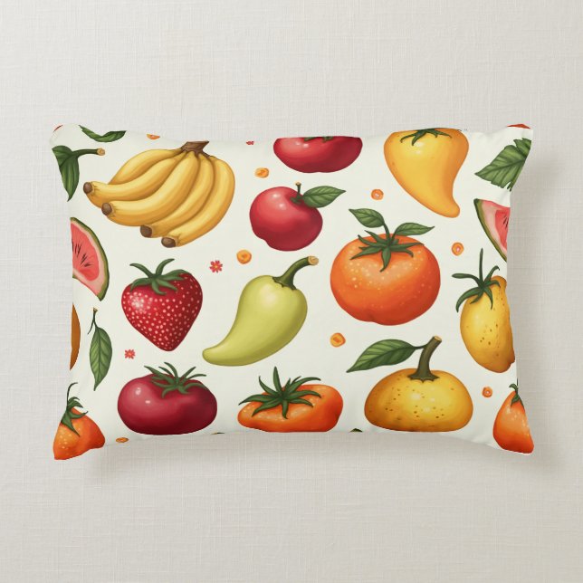 Fruit Pattern Pillow Cushion (Front)