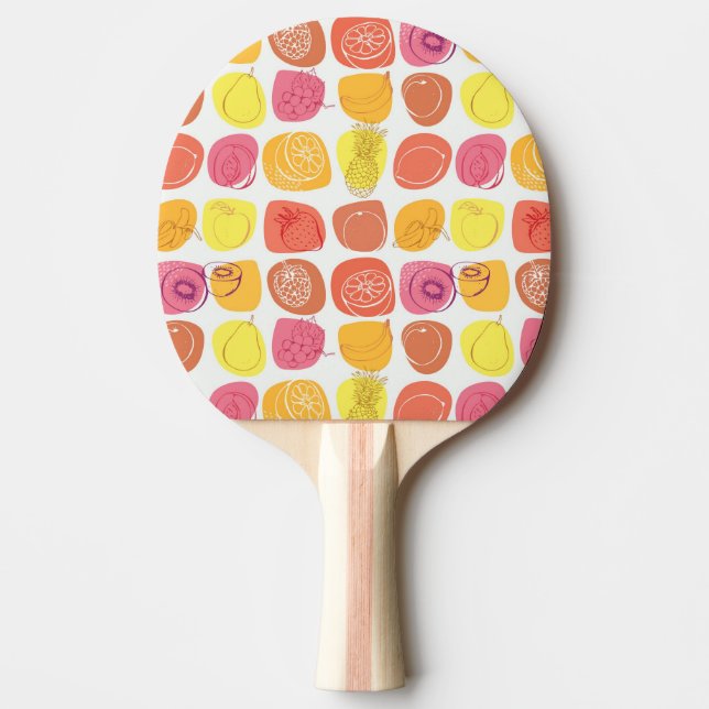Fruit pattern Ping-Pong paddle (Front)