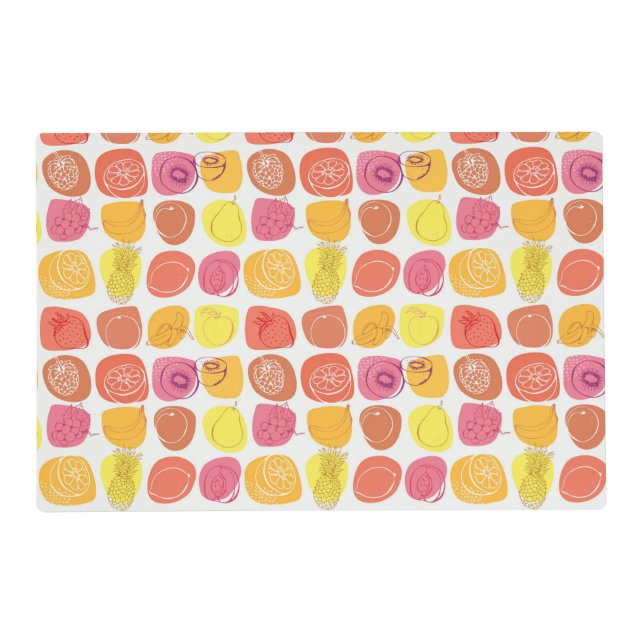 Fruit pattern placemat (Front)