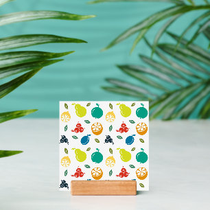 Fruit Pattern, Plum, Orange, Lemon, Pear, Apple Holder
