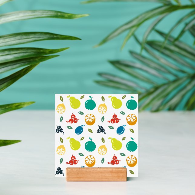 Fruit Pattern, Plum, Orange, Lemon, Pear, Apple Holder (Insitu 2)