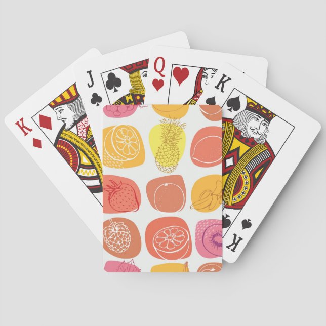 Fruit pattern poker cards (Back)
