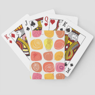 Fruit pattern poker cards