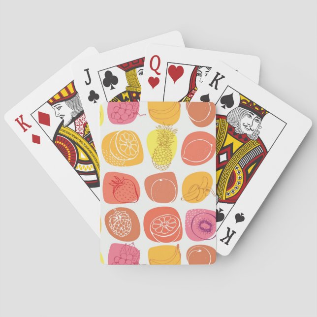 Fruit pattern poker cards (Back)