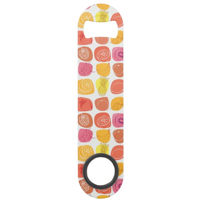 Fruit pattern speed bottle opener (Front)