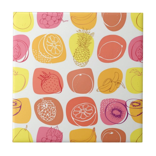 Fruit pattern tile (Front)